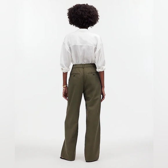 Madewell The Tall Harlow Wide-Leg Pant In Faded Ivy Size T10 NWT - Picture 7 of 15